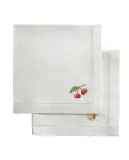 Zara Home столовая салфетка из смесовой ткани, вышивка, 45 45 см (комплект 2 шт.) — фото 4