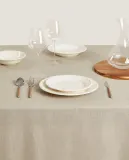 Zara Home скатерть из льна, 170 170 см — фото 2