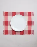 Zara Home сервировочная салфетка из смесовой ткани, клетка, 50 35 см — фото 7