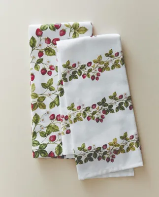 Zara Home кухонное полотенце из хлопка, цветочный мотив, 60 40 см (комплект 2 шт.) · 9276/026