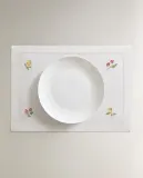 Zara Home сервировочная салфетка из смесовой ткани, вышивка, 50 35 см · 2216/023 — фото 3