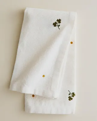 Zara Home столовая салфетка из хлопка, вышивка, 45 45 см (комплект 2 шт.)