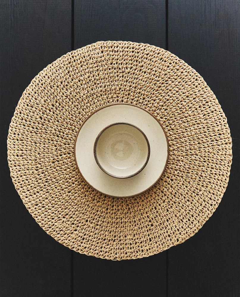 Zara Home сервировочная салфетка из смесовой ткани, диаметр 38 см · 4239/023