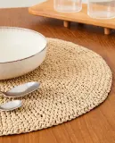 Zara Home сервировочная салфетка из смесовой ткани, диаметр 38 см · 4239/023 — фото 8