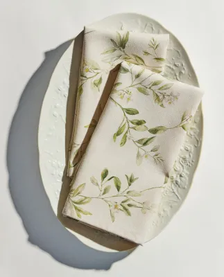 Zara Home столовая салфетка из хлопка, цветочный мотив, 45 45 см (комплект 2 шт.) · 4253/022