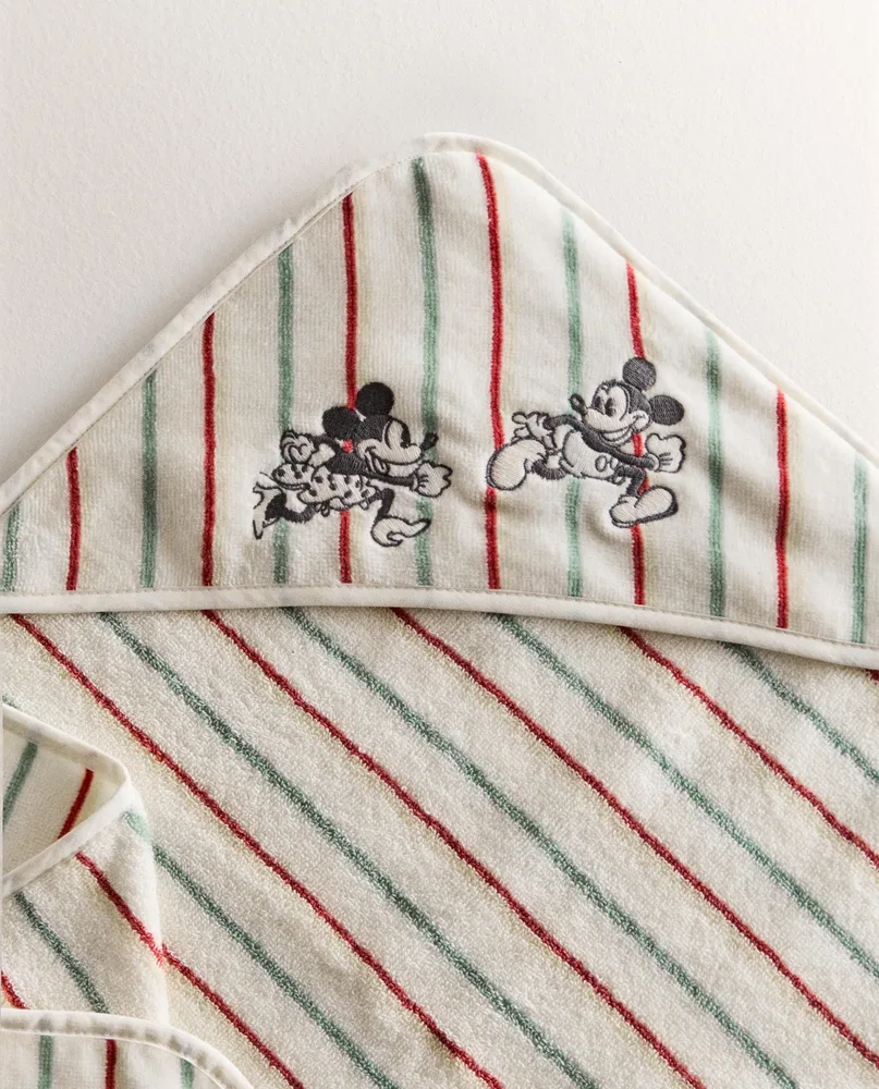 Zara Home Детское полотенце с капюшоном из хлопка, жёлтый