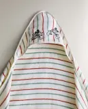 Zara Home Детское полотенце с капюшоном из хлопка, жёлтый — фото 4