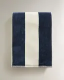 Zara Home Банное полотенце из хлопка, в полоску — фото 1