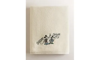 Zara Home Полотенце для лица и рук из хлопка, жёлтый