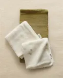 Zara Home Полотенце для лица и рук из хлопка, экрю, 30x30 см (3 шт.) · 4601/724 — фото 1