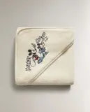 Zara Home Детское полотенце с капюшоном из хлопка, жёлтый, 80x80 см — фото 6