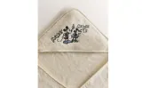 Zara Home Детское полотенце с капюшоном из хлопка, жёлтый, 80x80 см — фото 8
