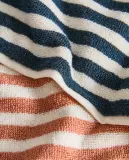 Zara Home Полотенце для лица и рук из хлопка, синий, в полоску · 4683/013 — фото 6