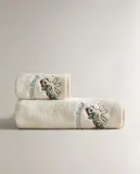 Zara Home Полотенце для лица и рук из хлопка, кремовый — фото 5