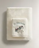 Zara Home Полотенце для лица и рук из хлопка, кремовый — фото 7