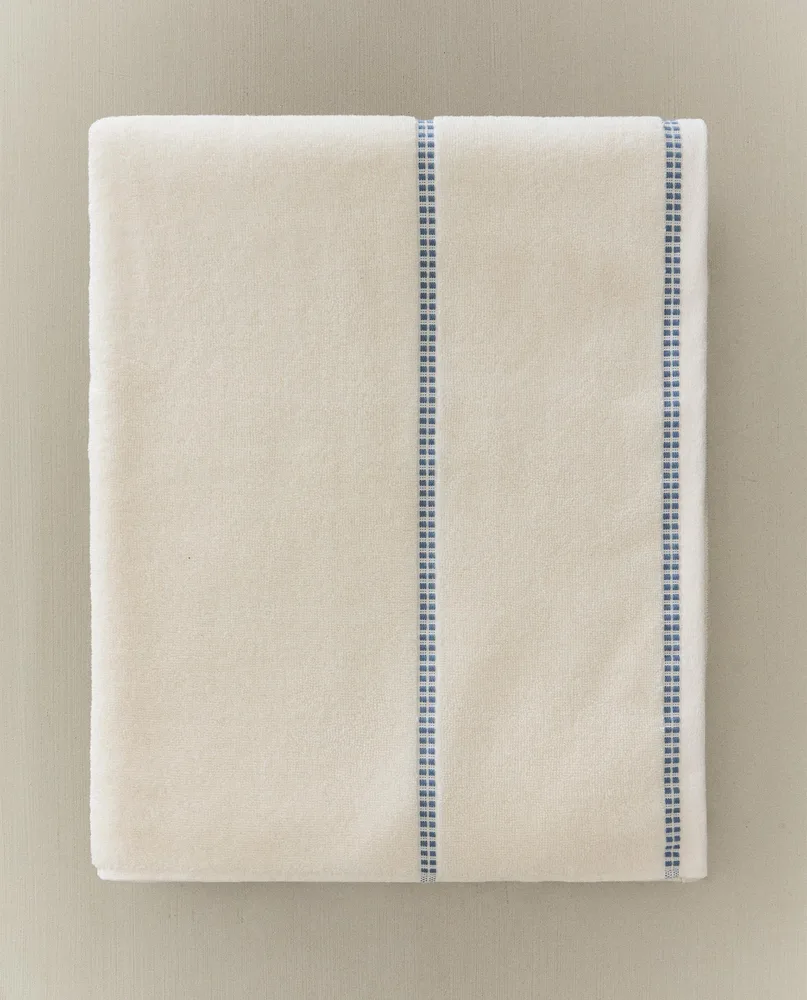 Zara Home Полотенце для лица и рук из хлопка, слоновая кость · 2592/013