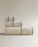 Zara Home Полотенце для лица и рук из хлопка, слоновая кость · 2592/013 — фото 3