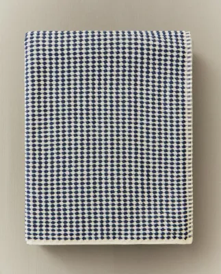 Zara Home Полотенце для лица и рук из хлопка, тёмно-синий