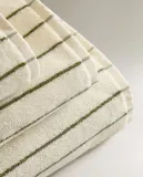 Zara Home Полотенце для лица и рук из хлопка, в полоску · 9545/013 — фото 3