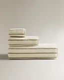 Zara Home Полотенце для лица и рук из хлопка, в полоску · 9545/013 — фото 5
