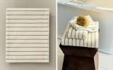 Zara Home Полотенце для лица и рук из хлопка, в полоску · 9545/013 — фото 8