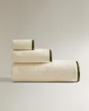 Zara Home Полотенце для лица и рук из хлопка, слоновая кость · 2594/013 — фото 3
