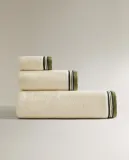 Zara Home Полотенце для лица и рук из хлопка, слоновая кость · 2542/013 — фото 7
