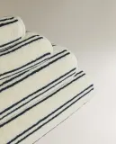 Zara Home Полотенце для лица и рук из хлопка, в полоску · 9547/013 — фото 4