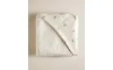 Zara Home Детское полотенце с капюшоном из хлопка, кремовый, 80x80 см — фото 8