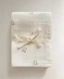 Zara Home Муслиновые салфетки из хлопка, кремовый, 55x55 см (3 шт.) — фото 7