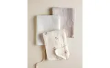 Zara Home Муслиновые салфетки из хлопка, кремовый, 55x55 см (3 шт.) — фото 8