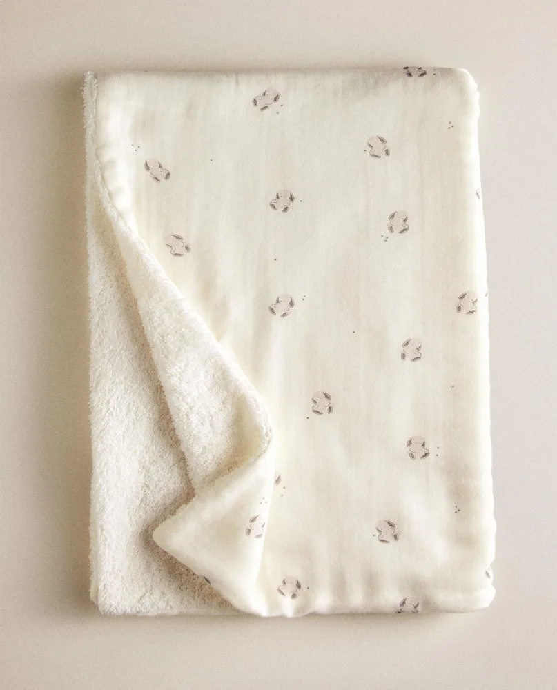 Zara Home Полотенце для лица и рук из хлопка, кремовый, 90x50 см
