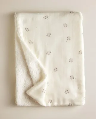 Zara Home Полотенце для лица и рук из хлопка, кремовый, 90x50 см