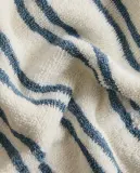 Zara Home Полотенце для лица и рук из хлопка, синий, в полоску, 30x30 см (3 шт.) — фото 4