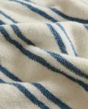 Zara Home Полотенце для лица и рук из хлопка, синий, в полоску · 2540/013 — фото 5