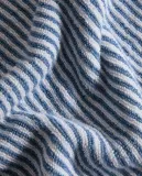 Zara Home Полотенце для лица и рук из хлопка, синий, в полоску · 6548/013 — фото 3