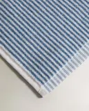 Zara Home Полотенце для лица и рук из хлопка, синий, в полоску · 6548/013 — фото 4