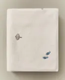 Zara Home Пляжное полотенце из хлопка, слоновая кость — фото 8