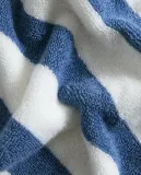 Zara Home Полотенце для лица и рук из хлопка, синий, в полоску · 5546/013 — фото 4