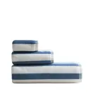 Zara Home Полотенце для лица и рук из хлопка, синий, в полоску · 5546/013 — фото 7
