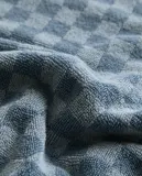 Zara Home Полотенце для лица и рук из хлопка, синий — фото 4