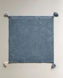 Zara Home Полотенце для лица и рук из хлопка, голубой, 30x30 см (3 шт.) — фото 4
