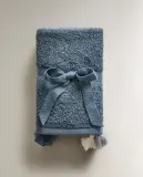 Zara Home Полотенце для лица и рук из хлопка, голубой, 30x30 см (3 шт.) — фото 6