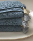 Zara Home Полотенце для лица и рук из хлопка, голубой, 30x30 см (3 шт.) — фото 8