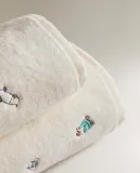 Zara Home Полотенце для лица и рук из хлопка, экрю — фото 5