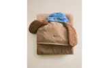 Zara Home Детское полотенце с капюшоном из хлопка, коричневый, 140x70 см — фото 8