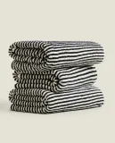 Zara Home Полотенце для лица и рук из хлопка, чёрный · 4545/013 — фото 4