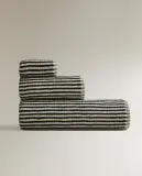 Zara Home Полотенце для лица и рук из хлопка, чёрный · 4545/013 — фото 5