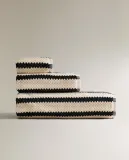 Zara Home Полотенце для лица и рук из хлопка, чёрный · 2541/013 — фото 6
