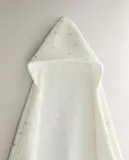 Zara Home Детское полотенце с капюшоном из хлопка, экрю, 80x80 см · 5674/423 — фото 3